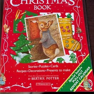 Beatrix Potter Christmas Book NWT - Red
